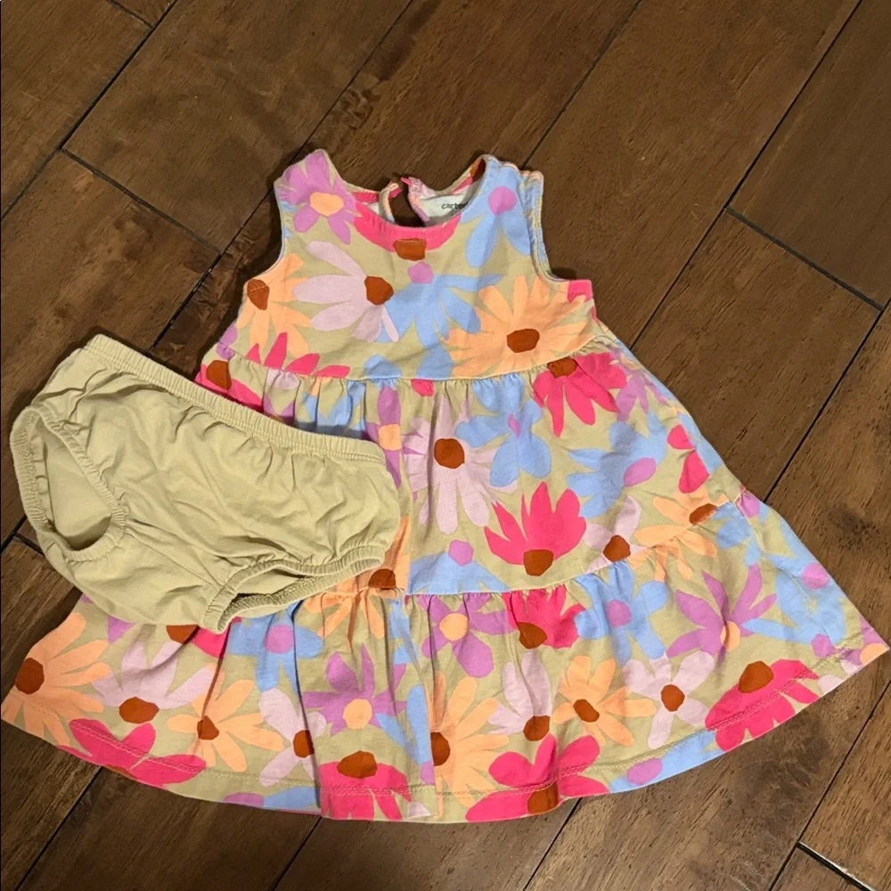 Carter's Colorful Baby Dress with Bloomers